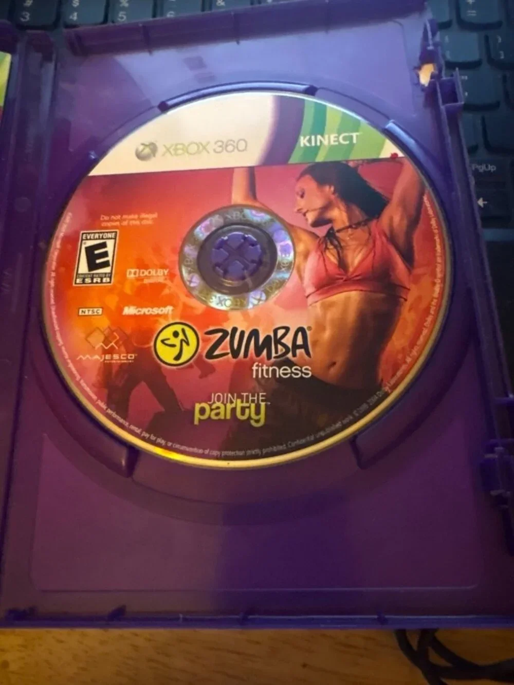 Vintage XBOX 360 Kinect Zumba Fitness Microsoft Join The Party Used